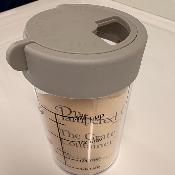 Pampered Chef Other - Pampered Chef Grate Container with Gray Lid